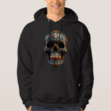 Turquoise Gouden Día de los Muertos Schedel