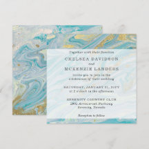 Turquoise & Gouden Marmeren Swirl Agaat Geode Brui