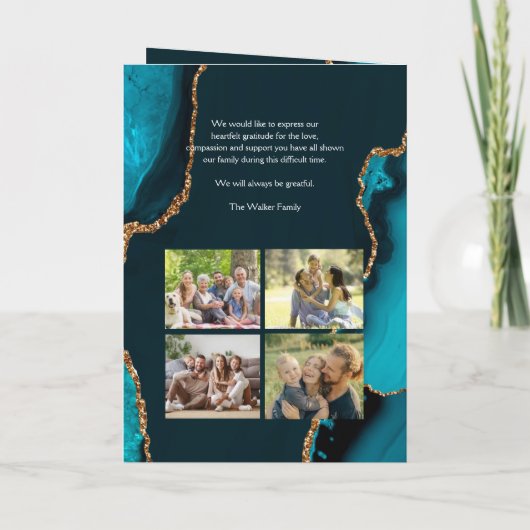 Turquoise & Gouden Orde van de Dienst Gevouwen Pro Programma (Achterkant)