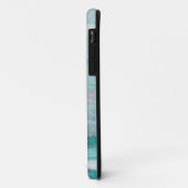 Turquoise Granite Stone Layered Wave Print Case-Mate iPhone Case (Achterkant/links)