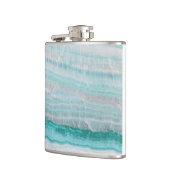 Turquoise Granite Stone Layered Wave Print Heupfles (Links)