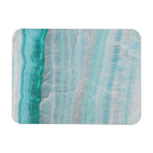 Turquoise Granite Stone Layered Wave Print Magneet (Horizontaal)