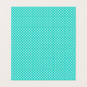 Turquoise Gray Elephant Baby shower | Bag Toppers Visitekaartje (Binnenkant ongevouwen)