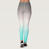 Turquoise gray Ombre Leggings (Achterkant)
