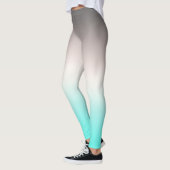 Turquoise gray Ombre Leggings (Links)