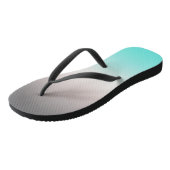 Turquoise gray Ombre Teenslippers (Schuin)