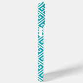 Turquoise Greek Key Pattern Case-Mate iPhone Case (Achterkant / Rechts)
