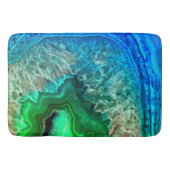 Turquoise Green Agate Mineral Gemstone Badmat (Voorkant)