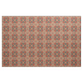 Turquoise Green Blue Oranje Aztec Mosaic Pattern Stof (Fat Quarter)