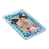 Turquoise Green Blue Photo lijst Magneet (Rechterzijde)