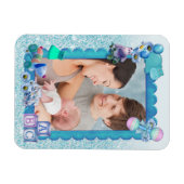 Turquoise Green Blue Photo lijst Magneet (Horizontaal)