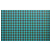 Turquoise green/blue plaid yellow/black stripe stof (Yard (91,4 cm))