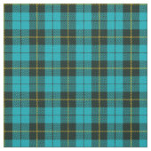 Turquoise green/blue plaid yellow/black stripe stof (Swatch)