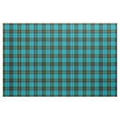 Turquoise green/blue plaid yellow/black stripe stof (Fat Quarter)