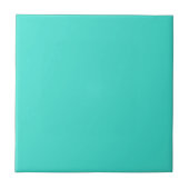 Turquoise Green-Blue Solid Color Tegeltje (Voorkant)
