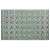 Turquoise Green Brown Bali Batik Style Pattern Stof (Fat Quarter)