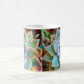 Turquoise Green Cactus Bloom waar je bent geplant Koffiemok (Center)