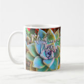 Turquoise Green Cactus Bloom waar je bent geplant Koffiemok (Links)