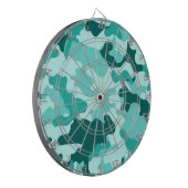 Turquoise Green Camo Dartboard Dartbord (Voorkant Links)