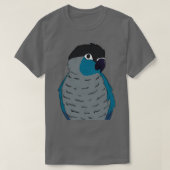 Turquoise green cheek conure t-shirt (Design voorkant)