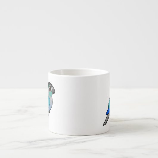 Turquoise Green-cheeked Conure Espresso Kop (Voorkant)