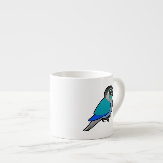 Turquoise Green-cheeked Conure Espresso Kop (Voorkant rechts)