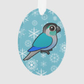 Turquoise Green-cheeked Conure Ornament (achterkant)
