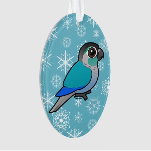 Turquoise Green-cheeked Conure Ornament (voorkant)