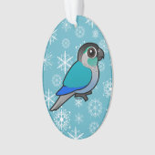 Turquoise Green-cheeked Conure Ornament (voorkant)