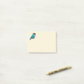Turquoise Green-cheeked Conure Post-it® Notes (Op bureau)