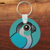 Turquoise Green-cheeked Conure Sleutelhanger (Voorkant)