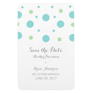 Turquoise Green Confetti sparen de Magnet van de D Magneet