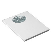 Turquoise Green Dragon Medallion Notitieblok (Schuin)