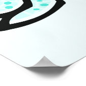 Turquoise Green Dragonfly Poster (Hoek)