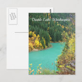 Turquoise-Green Glacial Lake in het Briefkaart van (Voorkant / Achterkant)