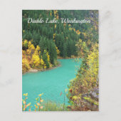 Turquoise-Green Glacial Lake in het Briefkaart van (Voorkant)