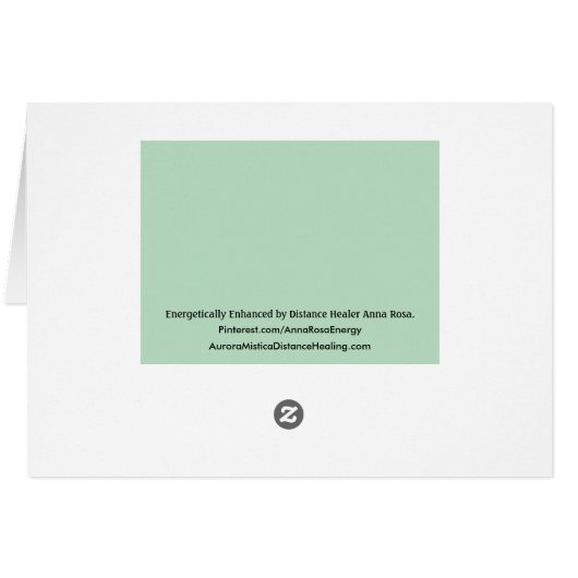 *~* Turquoise & Green Healing Energy Sending Light (Achterkant Horizontaal)