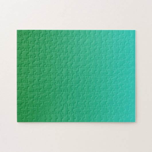 Turquoise Green Ombre Legpuzzel (Horizontaal)