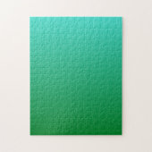 Turquoise Green Ombre Legpuzzel (Verticaal)