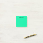 Turquoise/Green Post-it® Notes (Op bureau)