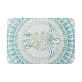 Turquoise Green Turtle Mandala kustvaart Badmat