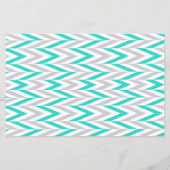 Turquoise & Grey Elephant Baby shower - Prijs (Achterkant)