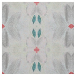 Turquoise grijs en rood stof