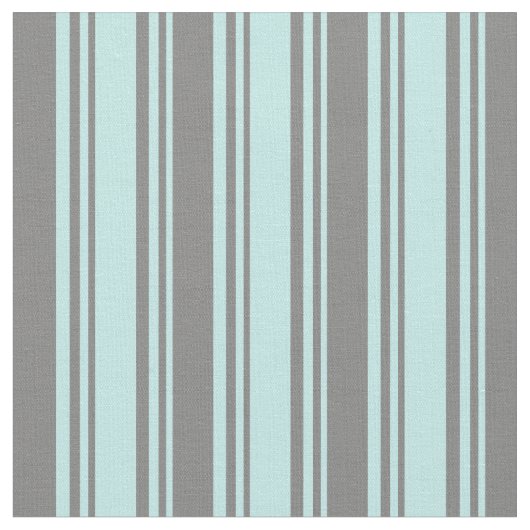 Turquoise & grijs Lined/Striped Patroon Stof (Close Up)