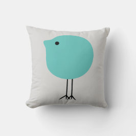 Turquoise & Grijs Moderne Kuiken Baby Slaapkamer K Kussen