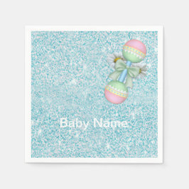 Turquoise groen blauw servet