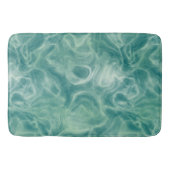 Turquoise Groen Marmer Abstract Badmat (Voorkant)
