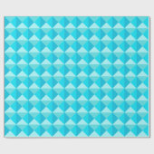 Turquoise groen Quiltpatroon Cadeaupapier (Vlak)