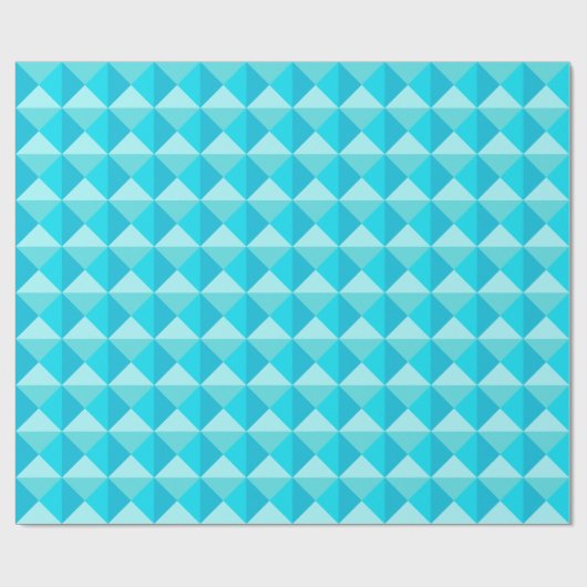 Turquoise groen Quiltpatroon Cadeaupapier (Vlak)
