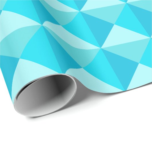 Turquoise groen Quiltpatroon Cadeaupapier (Rol Hoek)